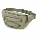 Bauchtasche 30 x 8 x 16 cm aus Synthetik olivgr¨¹n mit Rei?verschluss und verstellbarem Gurt
