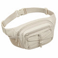 H¨¹fttasche 35 ¡Á 7 ¡Á 15 cm aus Polyester Beige mit Rei?verschl¨¹ssen und verstellbarem Gurt