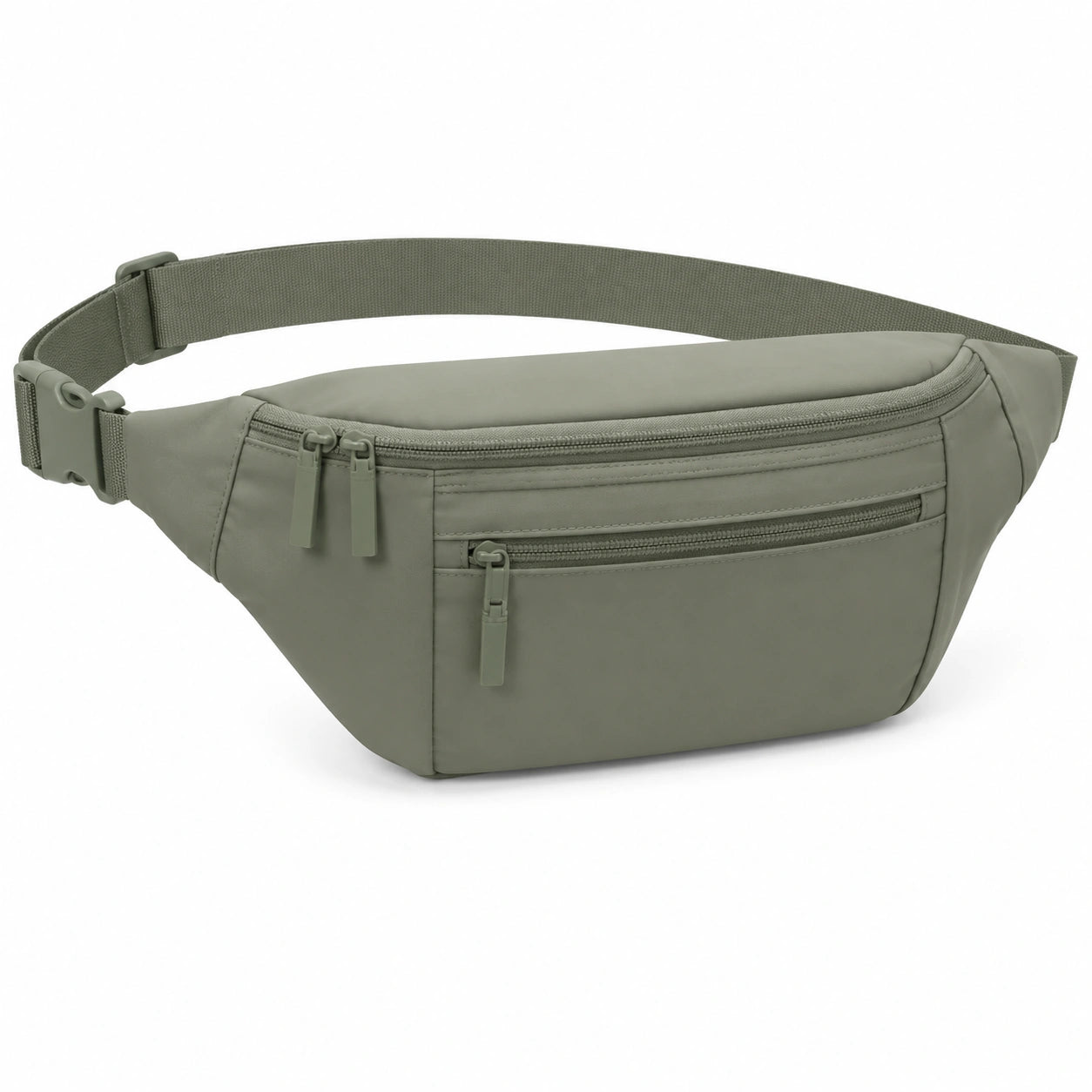 Bauchtasche 35 x 9 x 16 cm aus Synthetik in Olivgr¨¹n mit verstellbarem Gurt f¨¹r Alltag