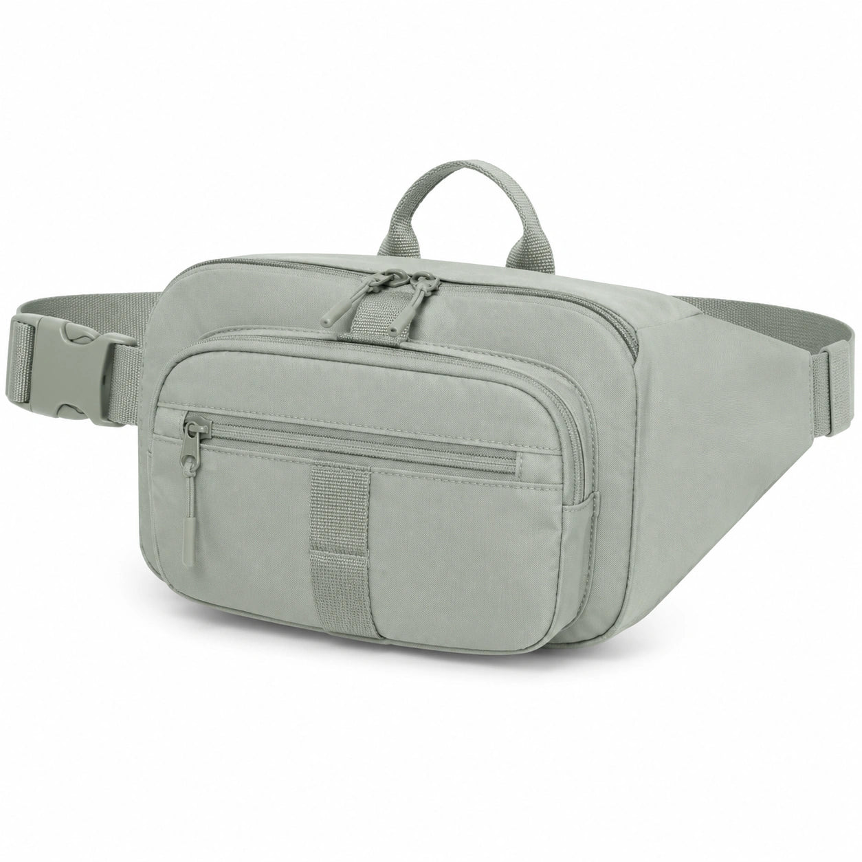 G¨¹rteltasche 32 x 10 x 18 cm aus Polyester in Hellgrau mit mehreren F?chern