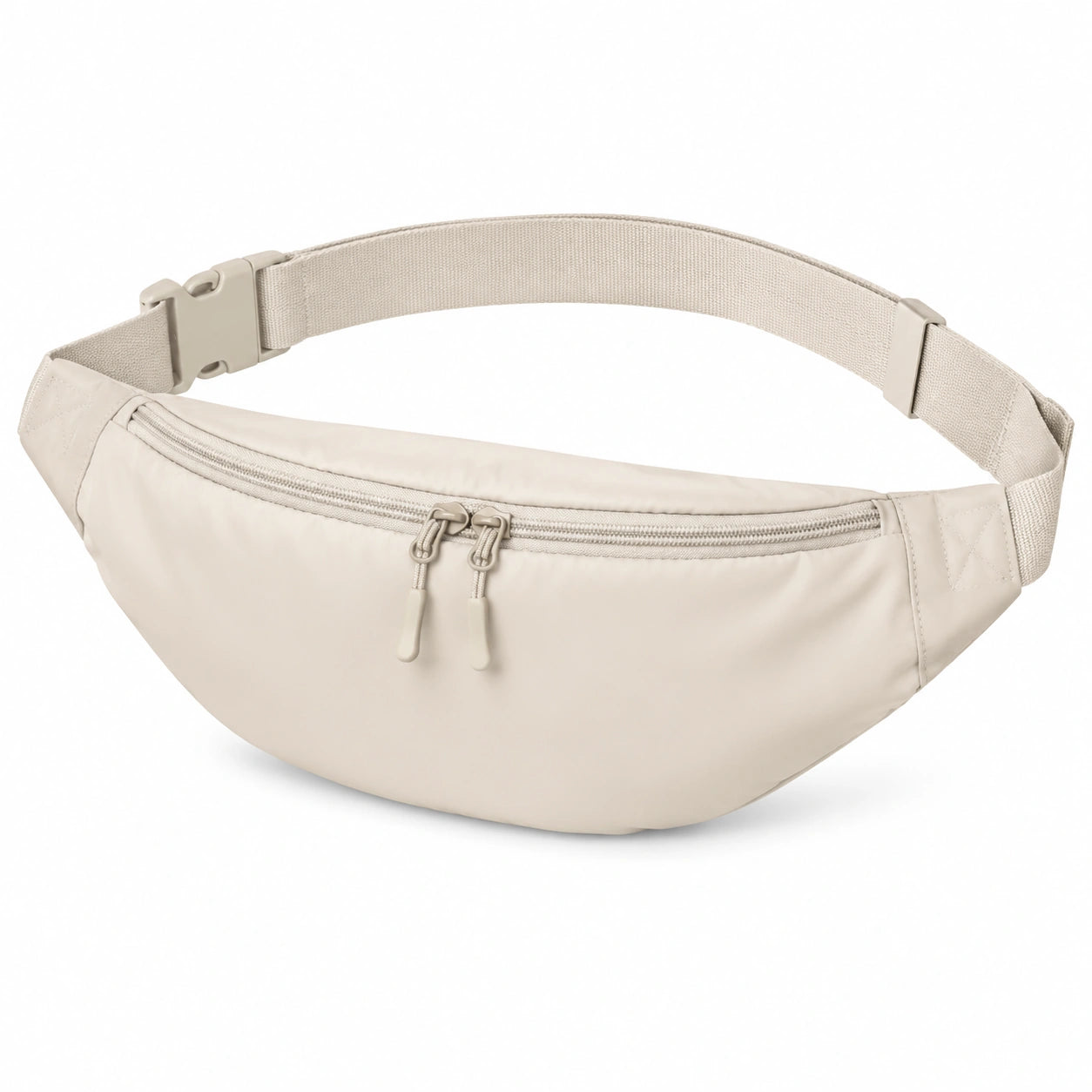 G¨¹rteltasche 32 x 7 x 15 cm aus Textil in Creme - verstellbar mit Doppelrei?verschluss