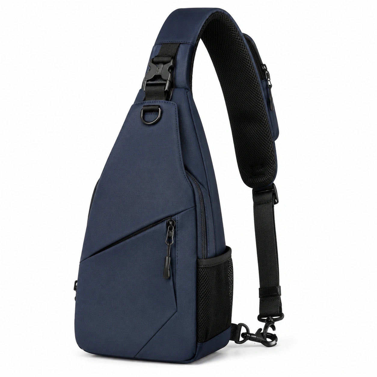 Umh?ngetasche 18 x 8 x 32 cm aus Polyester in Dunkelblau f¨¹r den Alltag mit verstellbarem Schultergurt