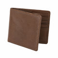 Geldb?rse 12 x 9 x 2 cm in Braun aus leder?hnlichem Material - kompakte Kartenb?rse