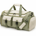 Reisetasche 55 cm Textilgewebe Salbeigr¨¹n Creme mit Mehrfachf?chern
