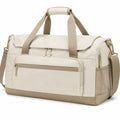 Reisetasche 50 ¡Á 25 ¡Á 30 cm aus Textilgewebe in Cremebeige mit Schultergurt und F?chern