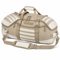 Reisetasche 60 x 30 x 30 cm Textil Beige Wei? mit Tragegurt