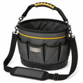 Werkzeugtasche 30 ¡Á 30 ¡Á 25 cm aus Polyester Schwarz Gelb mit Schultergurt und Au?entaschen